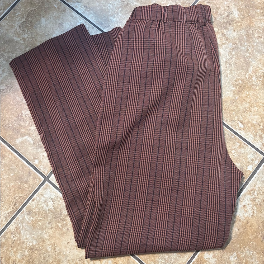 Allegra K Women’s Brown Dress Pants - Picture 2 of 3